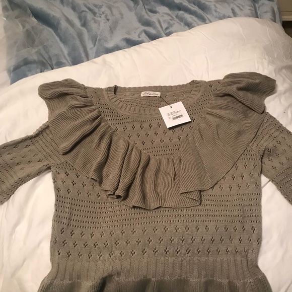 love shack fancy Sweaters - LoveShackFancy Danielle sweater gray size small